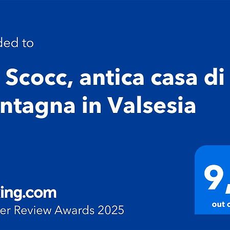 Vila Ca' Scocc, Antica Casa Di Montagna In Valsesia Mollia Exteriér fotografie